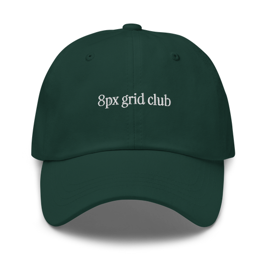 8px Grid Club Hat